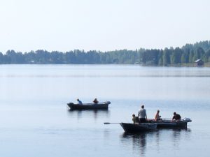 Fiskegäster hos Klockars Hällesjö