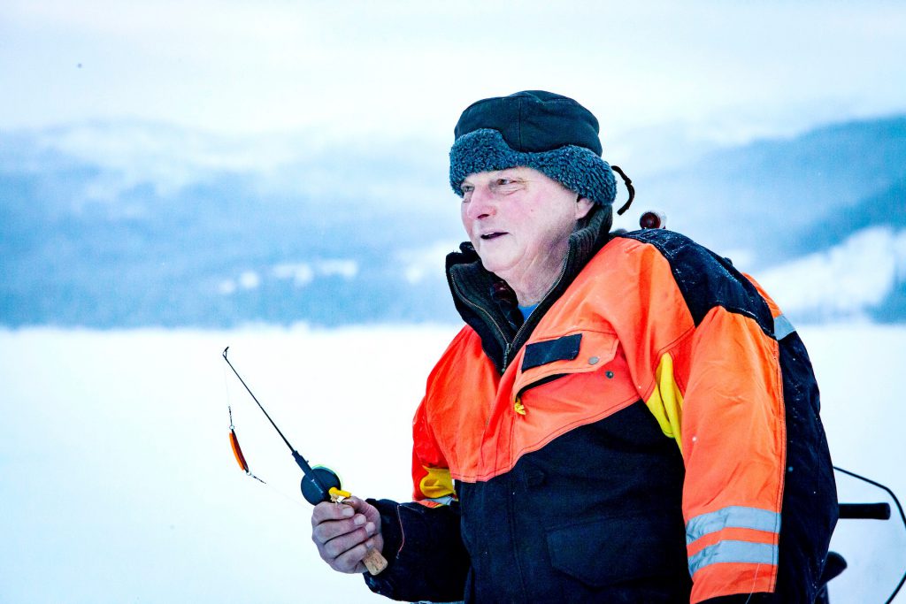 Bengt Blom i Jormvattnet. Foto Anders Lundin